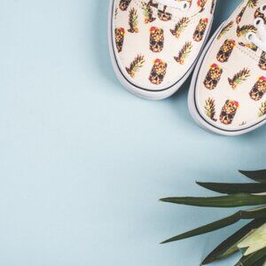 Vans Men's Authentic (Drained and Confused) White